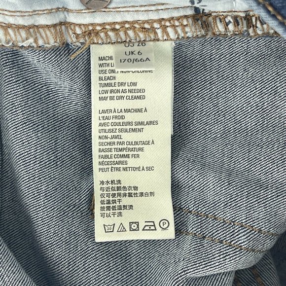 We The Free People Womens Jrs Size‎ 26 Bootcut Jeans Button Fly Stretch Denim - Picture 8 of 9